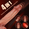 8.66” Heated Electric Thrusting Dildo with Strap-On – Adjustable Speeds, Remote, One-Click Burst, and Suction Base – Beginner-Friendly Vibrating Dildo