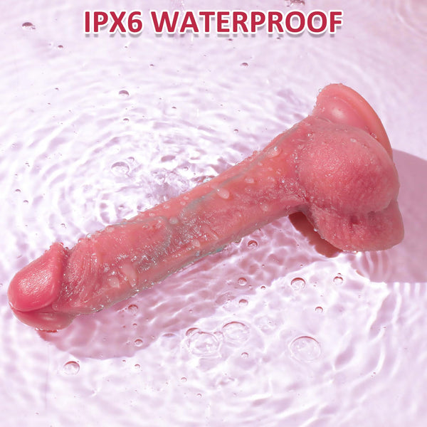 8.5” Rotating Dildo that Warms up – Remote Control Realistic Silicone Sex Toy for Women