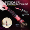12 Inch Squirting Horse Dildo – Realistic Extra-Thick Fantasy Toy with Suction Cup, Red Silicone