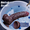 8.5" Realistic Black Dildo for Women – Soft Silicone with Moveable Skin, Sliding Balls