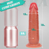7.8 Inch Realistic Foreskin Dildo – Dual-Layer Silicone Cock with Movable Sliding Skin, Suction Cup Base & Harness Compatible