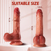 8 Inch Realistic Squirting Dildo with Fake Cum – Vibrating Anal Remote Control Sex Toy