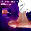Realistic 9 inch Tongue Licking Dildo with Heat Vibrator Sex