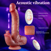 Realistic 9 inch Tongue Licking Dildo with Heat Vibrator Sex