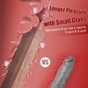 17 Inch Super Huge Realistic Dildo – Extra Long Thick Dildo with Small Glans & Suction Cup for Deep Anal & Vaginal Play, Strap-On Compatible Sex Toy for Men & Women