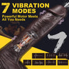 8.46" Black Squirting Dildo – Electric Realistic Ejaculating Vibrator with Curved Shaft & Suction Cup